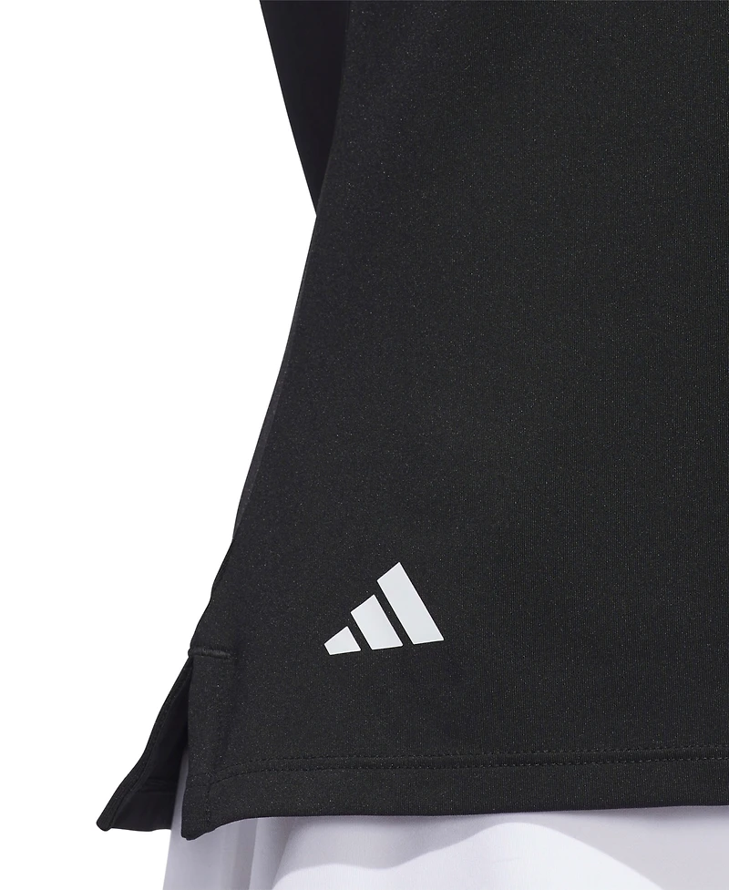 adidas Women's Solid Short-Sleeve Polo Shirt