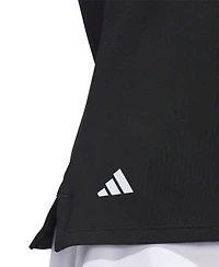 adidas Women's Solid Short-Sleeve Polo Shirt