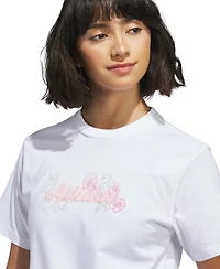 adidas Women's Wester Florals Graphic T-Shirt