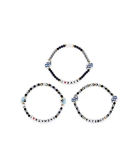 Foco Tampa Bay Rays 3-Pack Friendship Bracelet Set