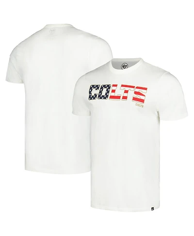 '47 Brand Men's White Indianapolis Colts Flag Script Franklin T-Shirt