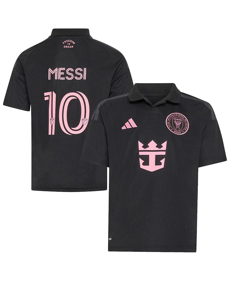 Adidas Big Boys and Girls Lionel Messi Black Inter Miami Cf 2026 Presagio Replica Jersey