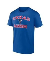 Logo Athletic Men's Royal Texas Rangers Heart and Soul T-Shirt
