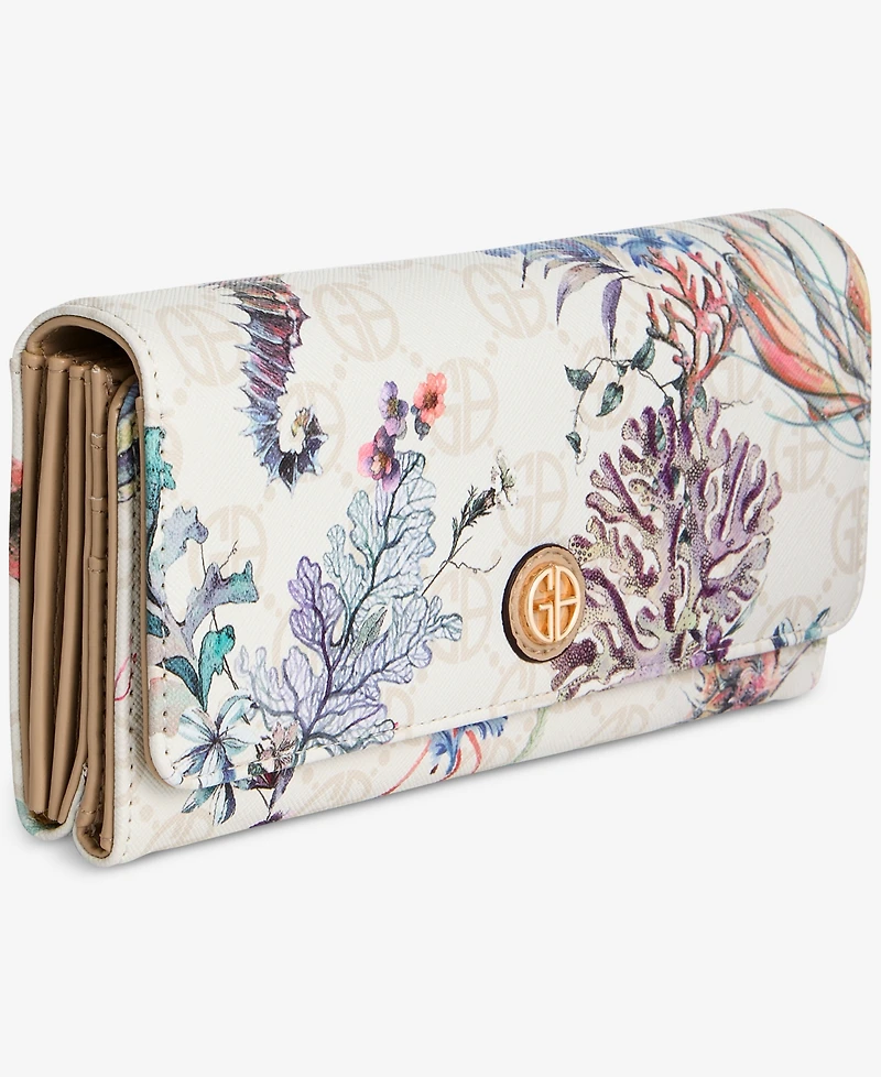 Giani Bernini Sea Print Receipt Manager Wallet, Macy's Exclusive - Under The Sea
