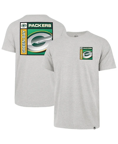 '47 Brand Men's Gray Green Bay Packers Chrome Plate Franklin T-Shirt