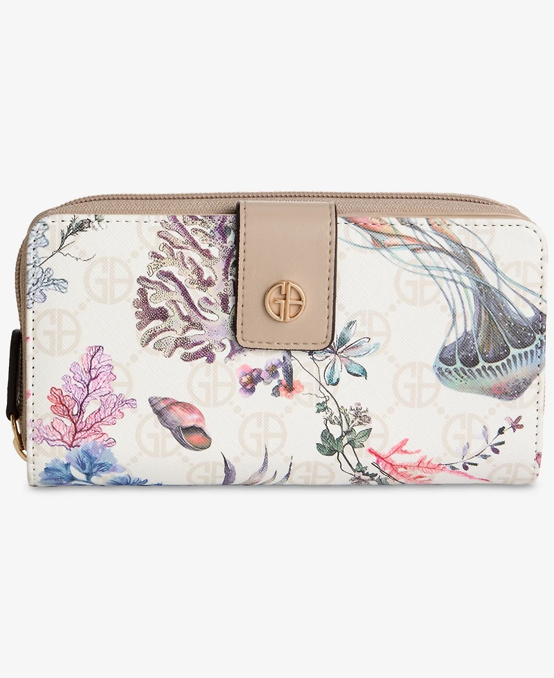 Giani Bernini Aio Sea Print Wallet, Macy's Exclusive - Under The Sea