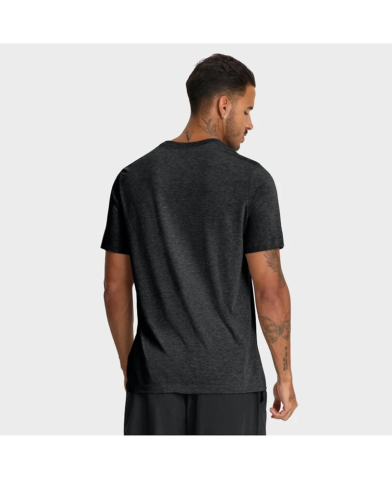 Nike Men's Heather Black Baltimore Orioles Stacked Tri-Blend T-Shirt