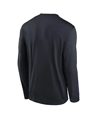 Nike Men's Black Cleveland Guardians Authentic Collection Legend Dri-fit Long Sleeve T-Shirt
