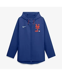 Nike Men's Royal New York Mets Authentic Collection Raglan Therma-fit Full-Zip Hooded Jacket