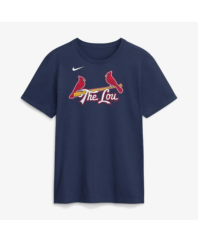 Nike Men's Navy St. Louis Cardinals City Connect Large Logo T-Shirt