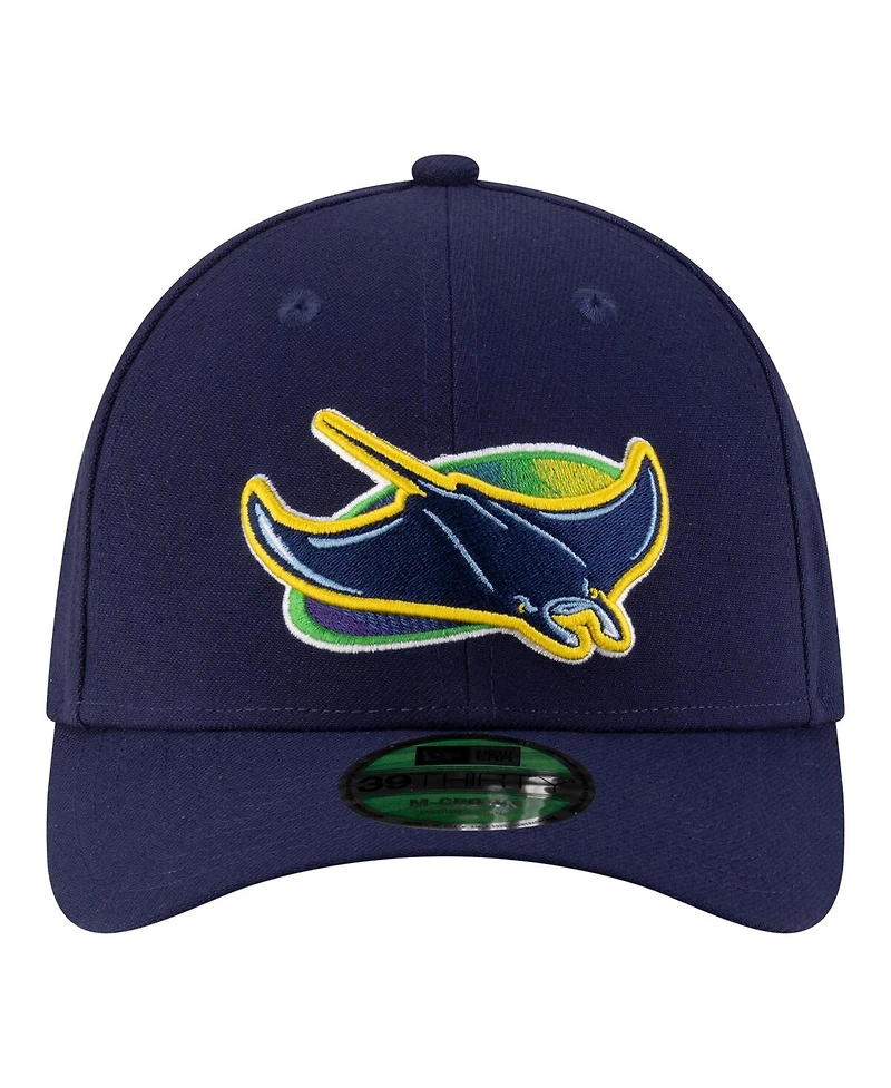 New Era Men's Navy Tampa Bay Rays Alternate Player Replica 39THIRTY M-Crown Flex Hat
