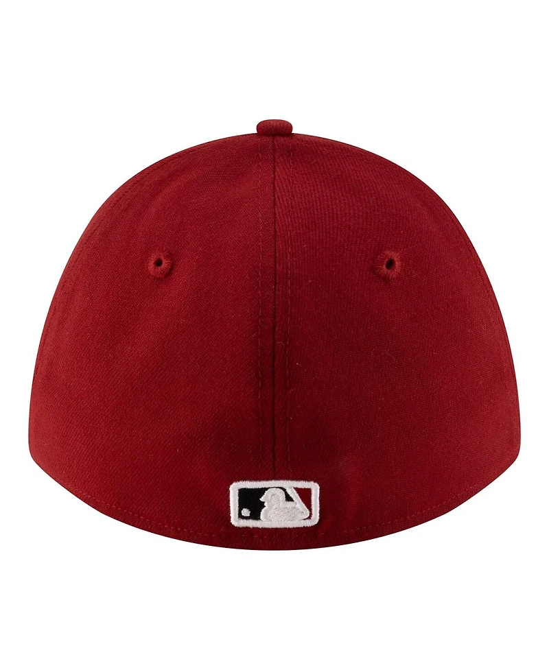 New Era Men's Red Arizona Diamondbacks Player Replica 39THIRTY M-Crown Flex Hat