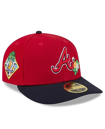 New Era Men's Red/Navy Atlanta Braves 2026 Spring Training Low Profile 59FIFTY Fitted Hat
