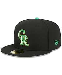 New Era Men's Black Colorado Rockies 2026 St. Patrick's Day 59FIFTY Fitted Hat