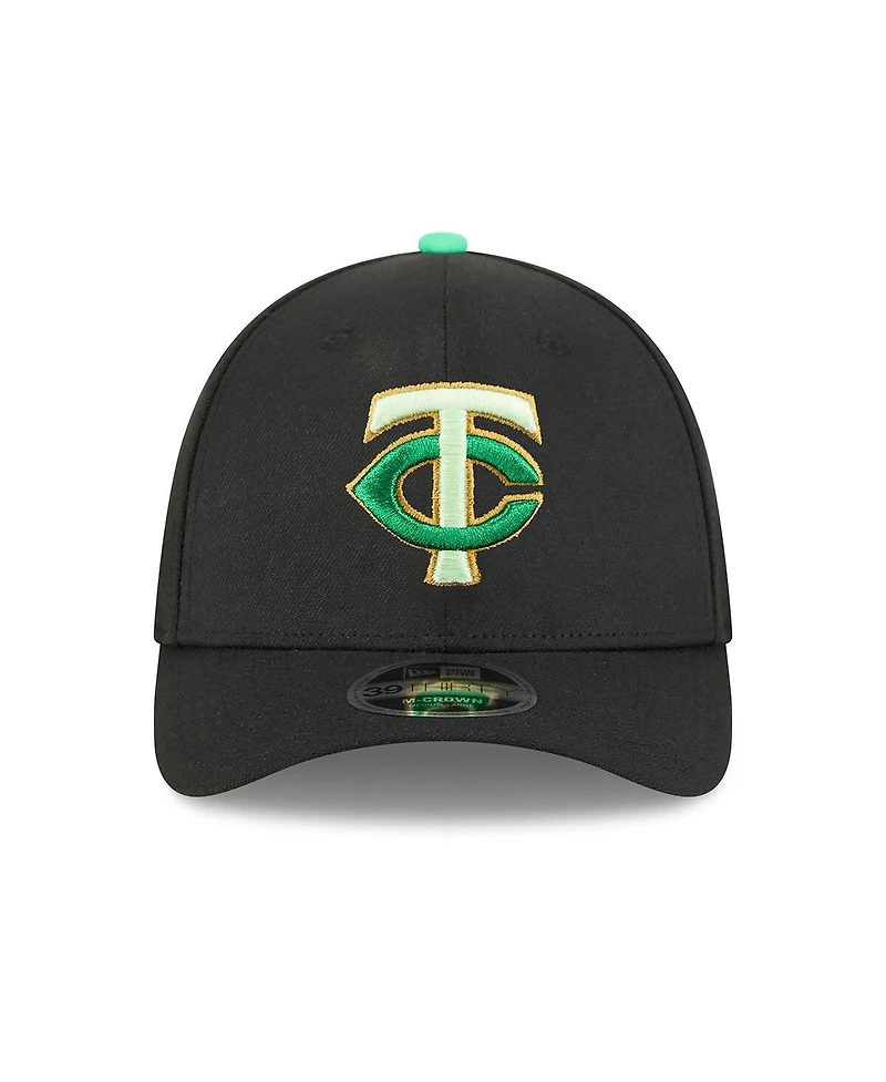 New Era Men's Black Minnesota Twins 2026 St. Patrick's Day 39THIRTY Flex Hat
