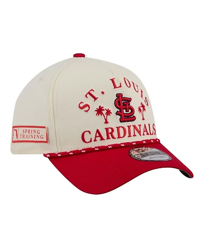 New Era Men's Cream St. Louis Cardinals 2026 Spring Training Fan Pack Rope A-Frame 9FORTY Adjustable Hat