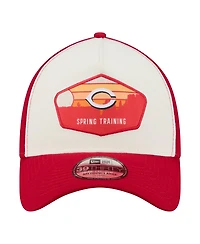 New Era Men's Stone Cincinnati Reds 2026 Spring Training Fan Pack Gradient 39THIRTY Flex Hat