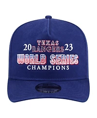 New Era Men's Royal Texas Rangers 2023 World Series Champions Historic 9FIFTY A-Frame Snapback Hat