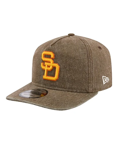 New Era Men's Brown San Diego Padres Throwback Denim Classic 19TWENTY Adjustable Hat