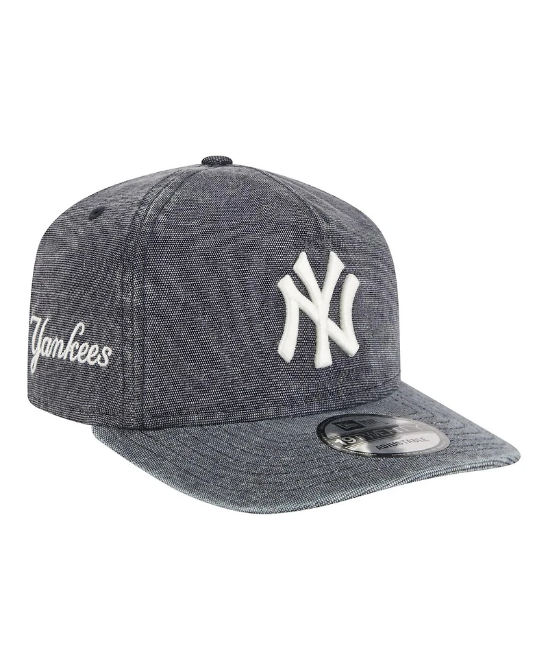New Era Men's Navy Heather New York Yankees Denim Classic 19TWENTY Adjustable Hat