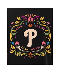 New Era Men's Black Philadelphia Phillies Dia de los Muertos T-Shirt