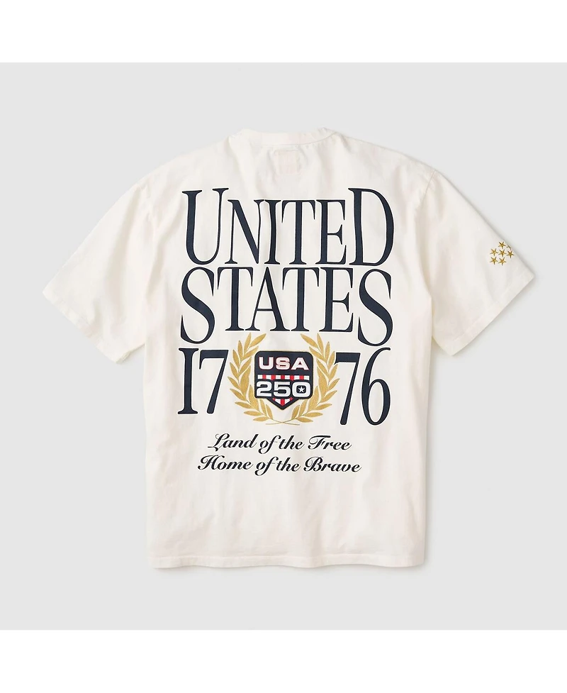Fanatics Men's White Usa 250 Limited Edition Heavyweight T-Shirt