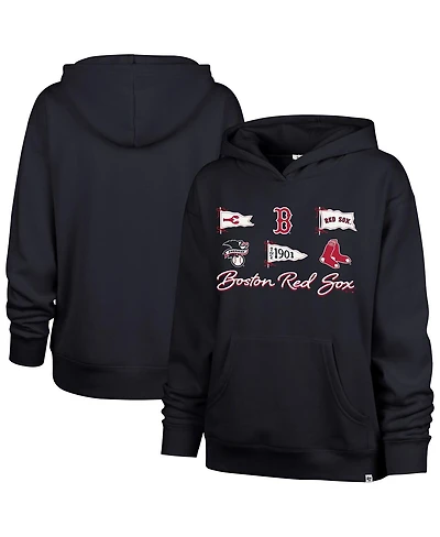 '47 Brand Women's Navy Boston Red Sox Bow Banners Naomi Hoodie