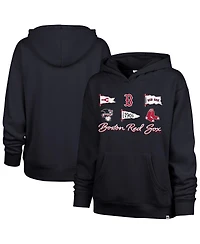 '47 Brand Women's Navy Boston Red Sox Bow Banners Naomi Hoodie
