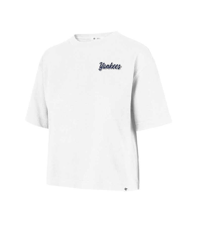 '47 Brand Women's White New York Yankees Collage Script Reed City T-Shirt