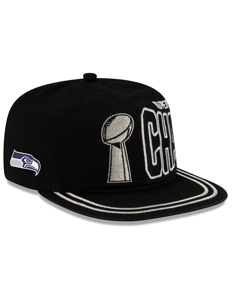 New Era Men's Black Seattle Seahawks Super Bowl Lx Champions Parade 19TWENTY Adjustable Hat