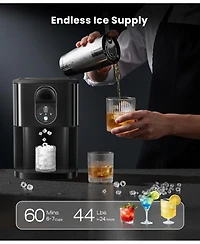 Antarctic Star Countertop Nugget Ice Maker with Dispenser, 44 lbs. Daily Capacity