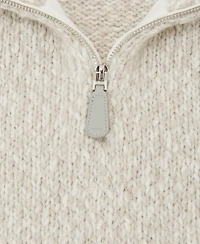 Reiss Men's Marled Half-Zip Knitted Jumper with Wool