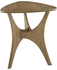 Ink+Ivy Blaze Triangle Wood Side Table