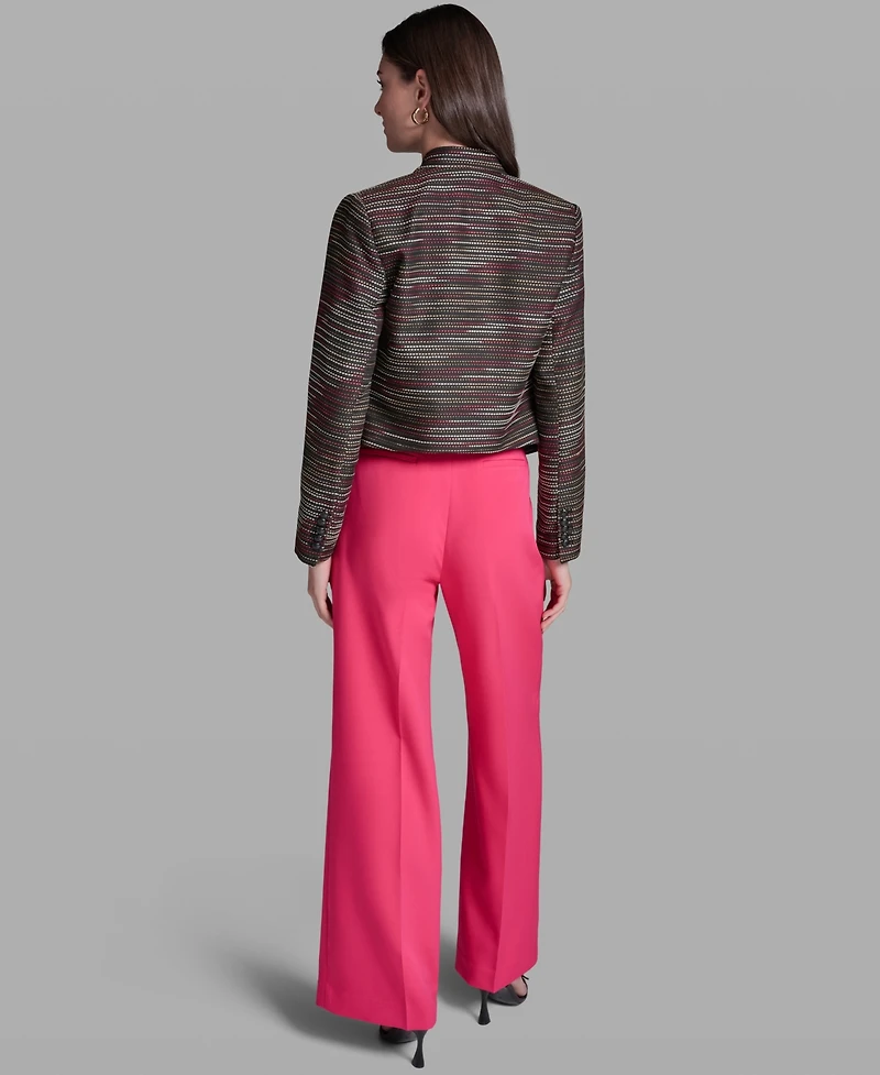 Bcbg Women's Textured Open-Front Collared Jacket