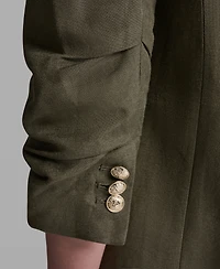 Bcbg Women's Scrunch Sleeve Peak Lapel Collar Jacket