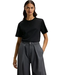 Boss by Hugo Boss Women's Mercerized-Cotton Rhinestone Double B T-Shirt