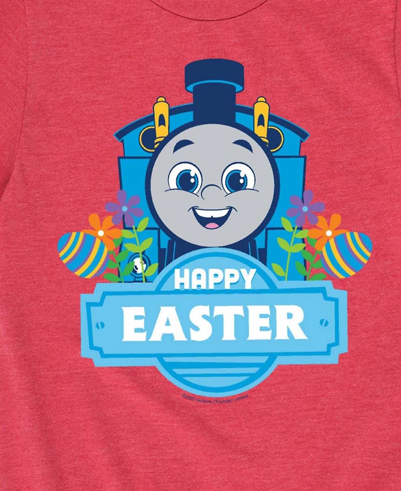 Hybrid Boys' Toddler 2T-5T Thomas & Friends Easter Short-Sleeve Graphic T-Shirt