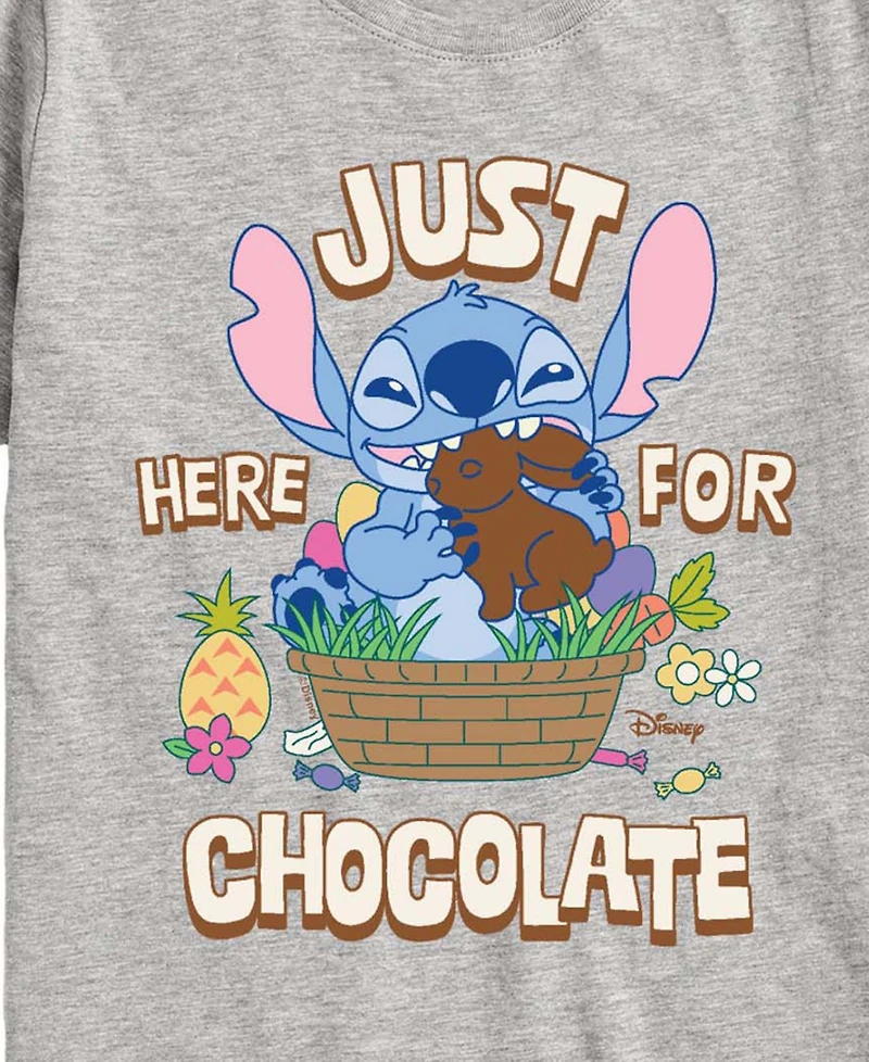 Lilo & Stitch Boys' 8-20 Here For Chocolate Short-Sleeve Graphic T-Shirt