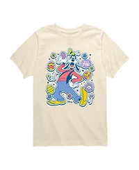 Disney Boys' Toddler 2T-5T Easter Stickers Short-Sleeve Graphic T-Shirt