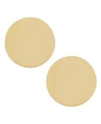 Flat Disc Stud Earrings in 14k Gold (13mm)