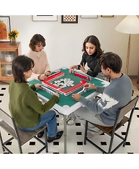 Hongge 4 Player Game Card Folding Mahjong Table with Cup Holders