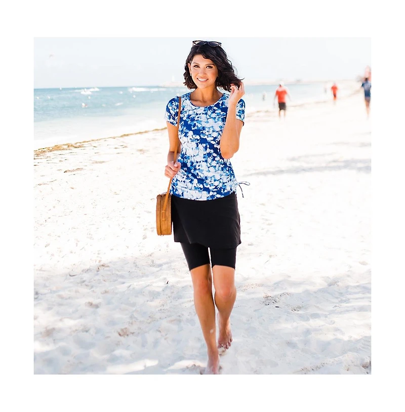 Calypsa Women's Midi Swim Skort