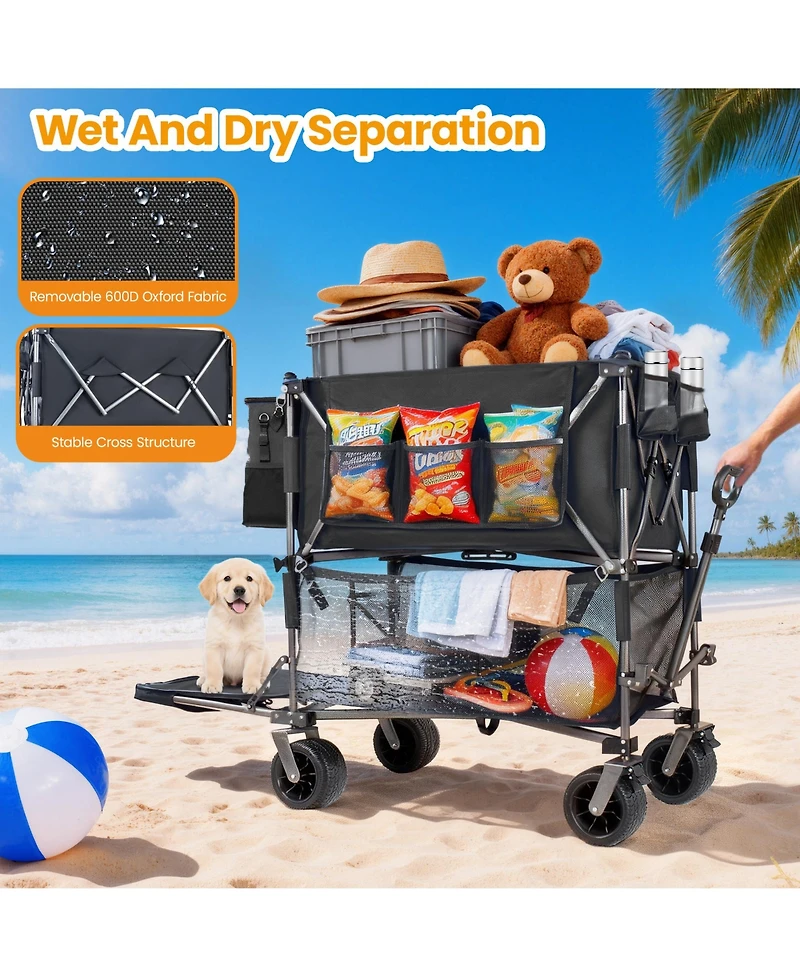 Rainsken Heavy Duty Double-Layer Wagon