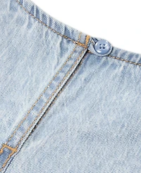 abercrombie kids Baby Girls' Ruffle Top and Denim Pants, 2-Piece Set