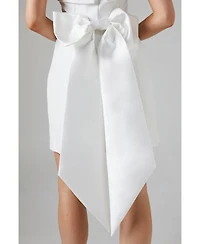 Coast Women's Bow Back Bandeau Bridal Mini Dress