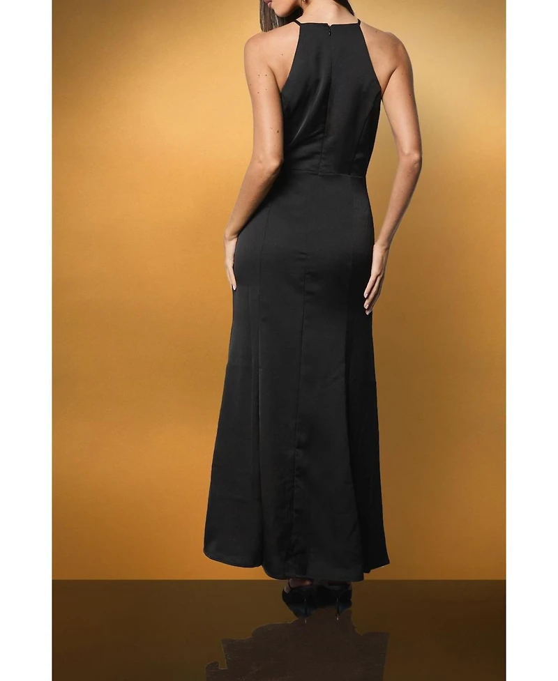 Coast Women's Diamante Bow Halter Maxi Dress