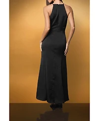 Coast Women's Diamante Bow Halter Maxi Dress