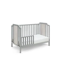 flynama 3in1 Convertible Island Crib Traditional Contemporary Style Dual Tone Finish for Baby Nursery