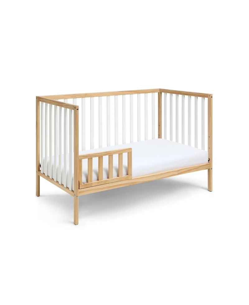 flynama 3 in 1 convertible island crib with modern classic design crisp clean lines and harmonious look for baby nursery