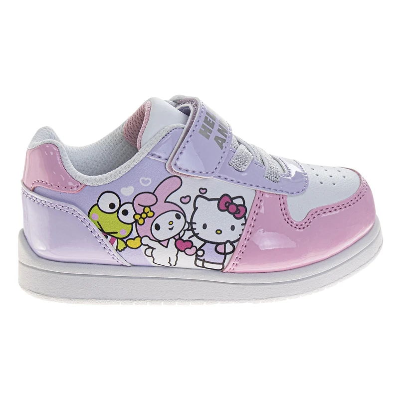 Hello Kitty Toddler Sanrio Friends Sneakers Hook and Loop Casual Comfortable Easy Wear